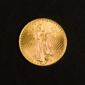1927 ST GAUDENS $20 GOLD "DOUB
