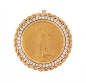 1927 ST GAUDENS GOLD COIN PEND