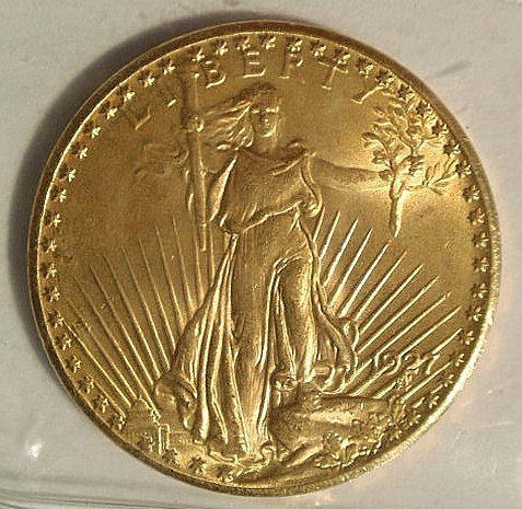 1927 St. Gaudens twenty-dollar gold
