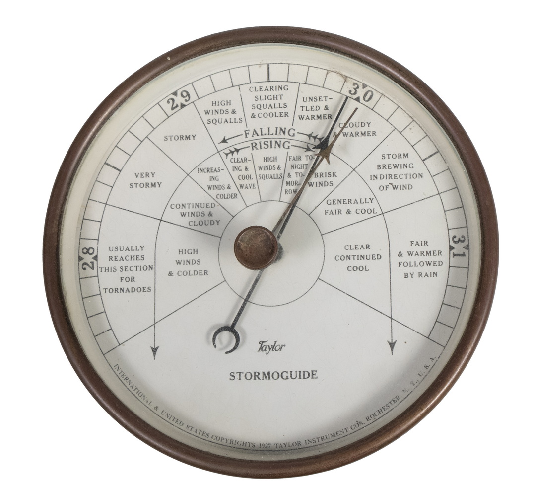 1927 "STORMOGUIDE" BAROMETER Wall
