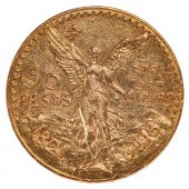 1928 MEXICAN GOLD 50 PESOS VF/