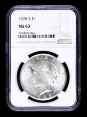 1928S PEACE DOLLAR NGC MS63 19