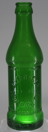 1930 EMERALD GREEN GLASS SODA
