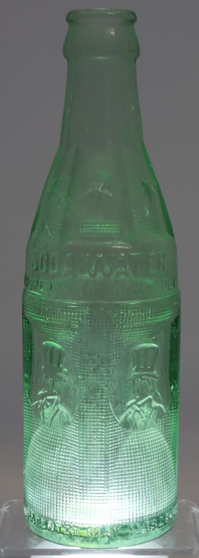 1930 GREEN GLASS SODA WATER