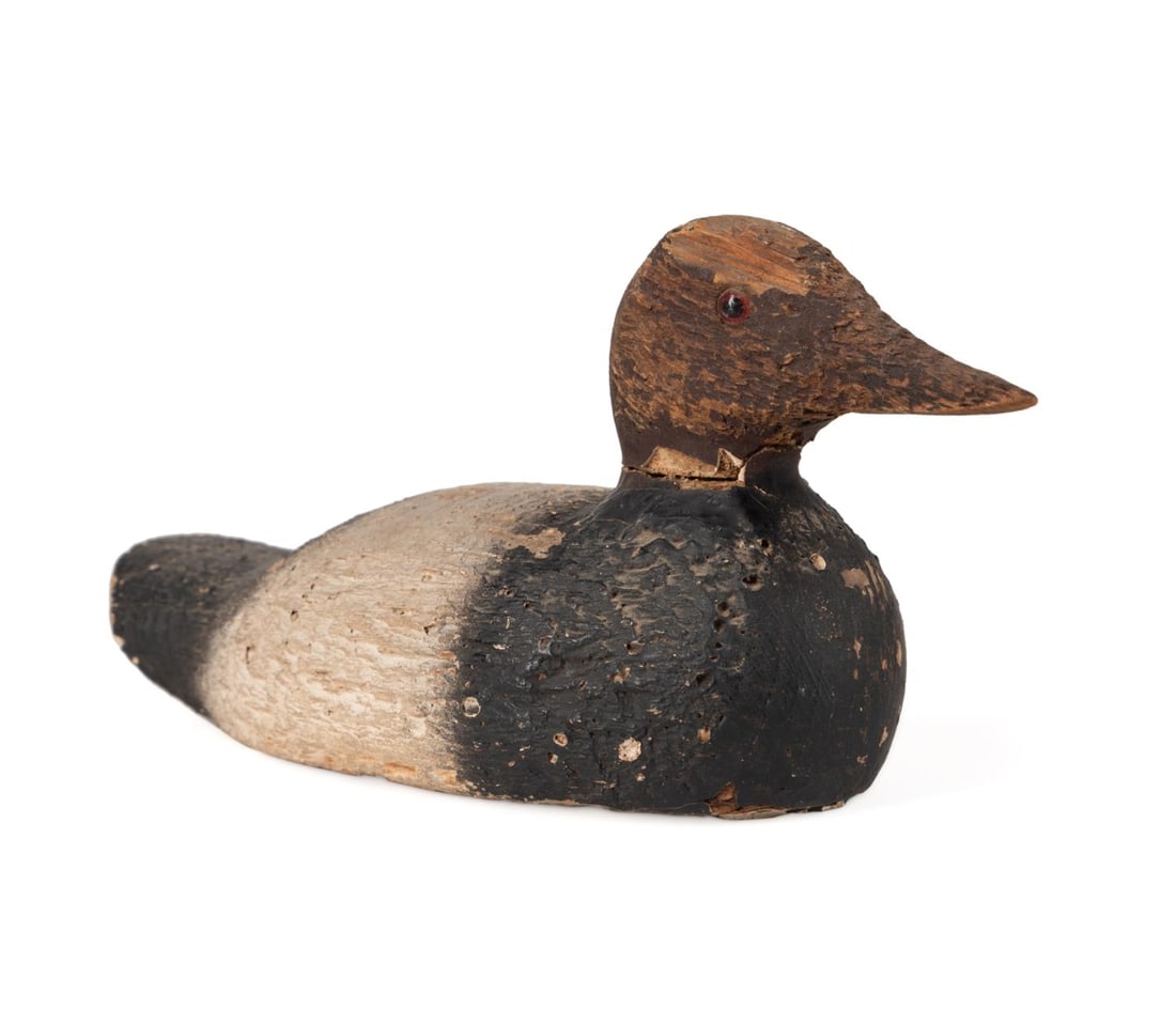 1930S CANVASBACK WOOD DUCK DECOY BY
