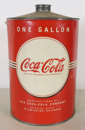1930'S COCA COLA 1 GALLON CONE