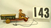 1930's Hustler Toy Corp pull t