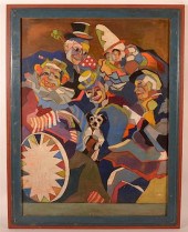 1930S OIL ON MASONITE PAINTING