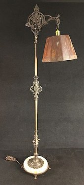 1930'S ONYX AND FIGURAL BRONZE