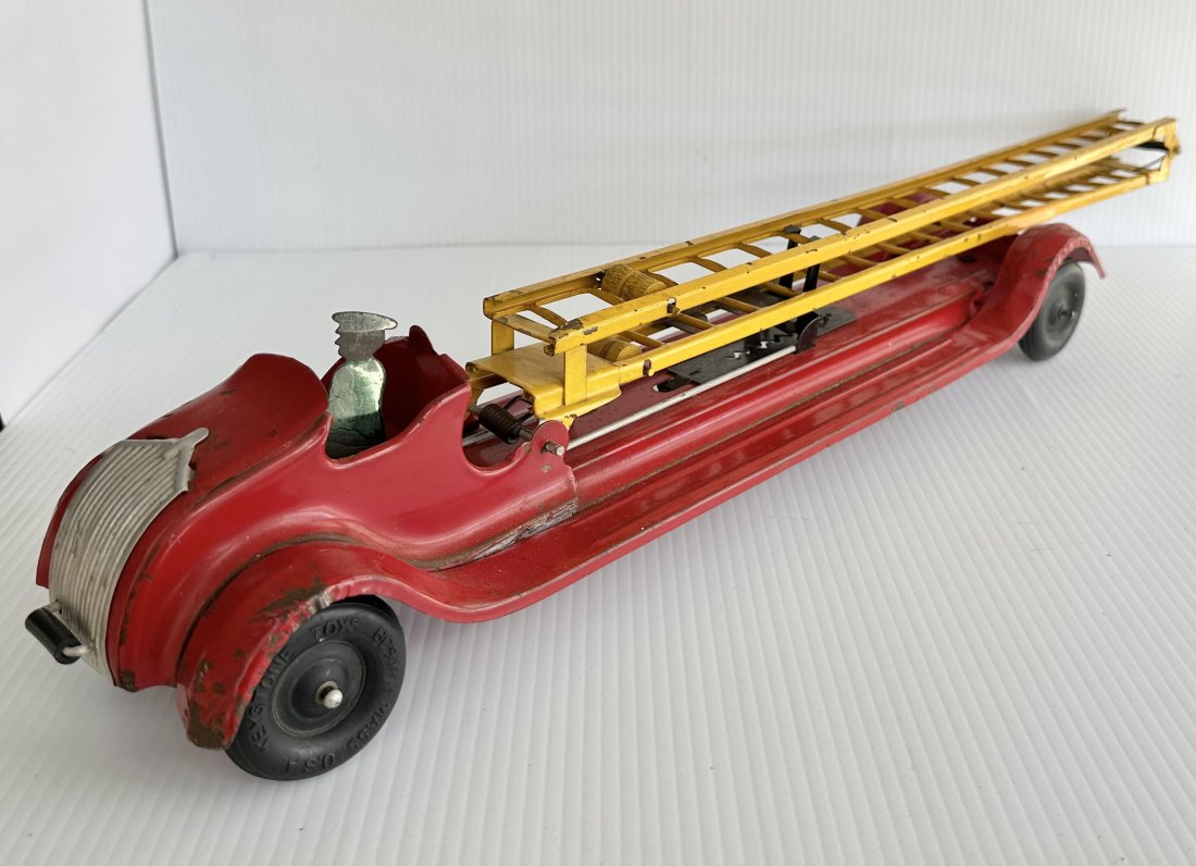 1930S PRESSED STEEL KEYSTONE BUMPER