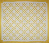 1930S YELLOW AND WHITE 9-PATCH