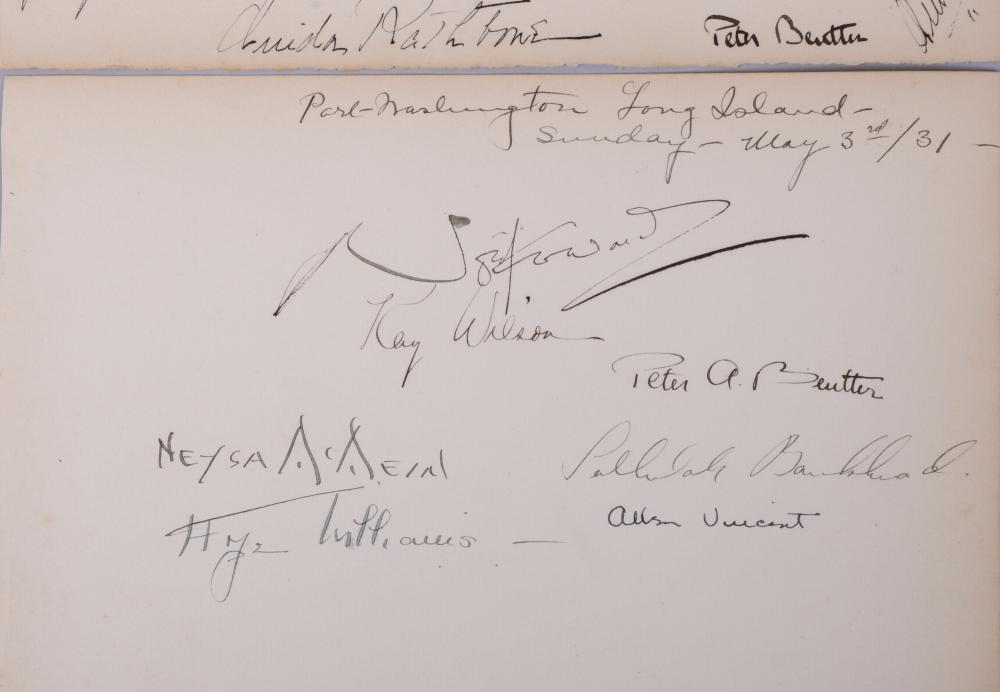 1931 ENTERTAINMENT ETC. AUTOGRAPHS,