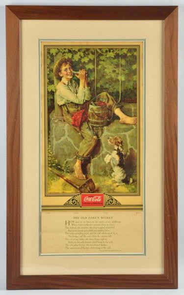 1932 Coca-Cola Calendar.  Framed