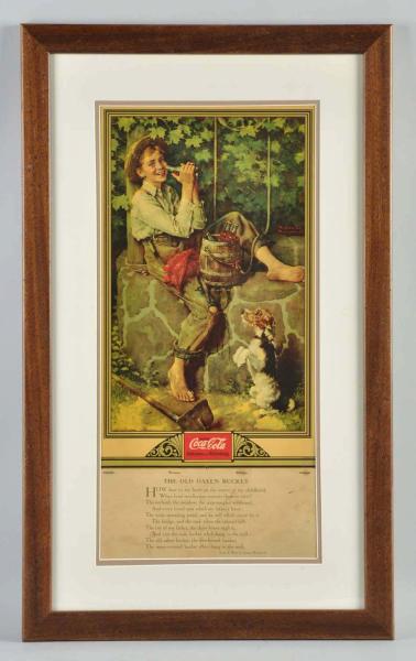 1932 Coca-Cola Calendar.  Matted