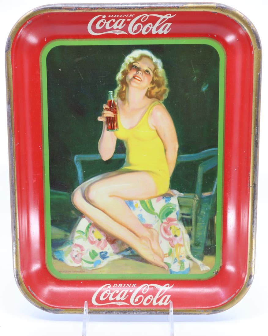 1932 COCA COLA GIRL IN BATHING SUIT