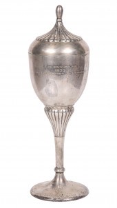 1932 German silver covered urn