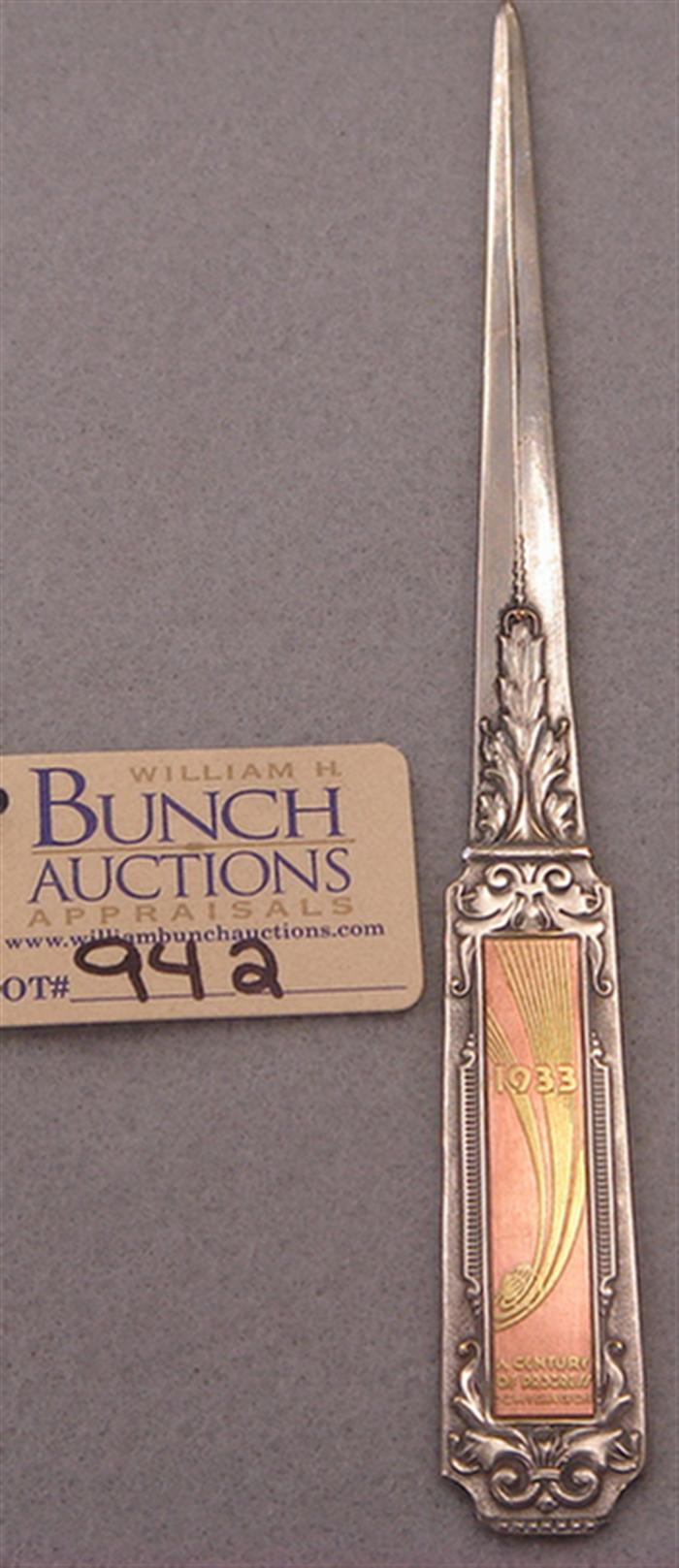 1933 Chicago World's Fair letter