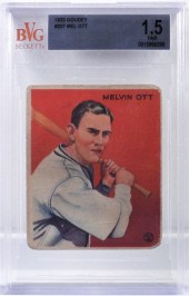 1933 GOUDEY BASEBALL #207 MEL