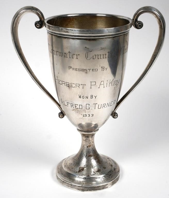 1933 STERLING SILVER GOLF TROPHY