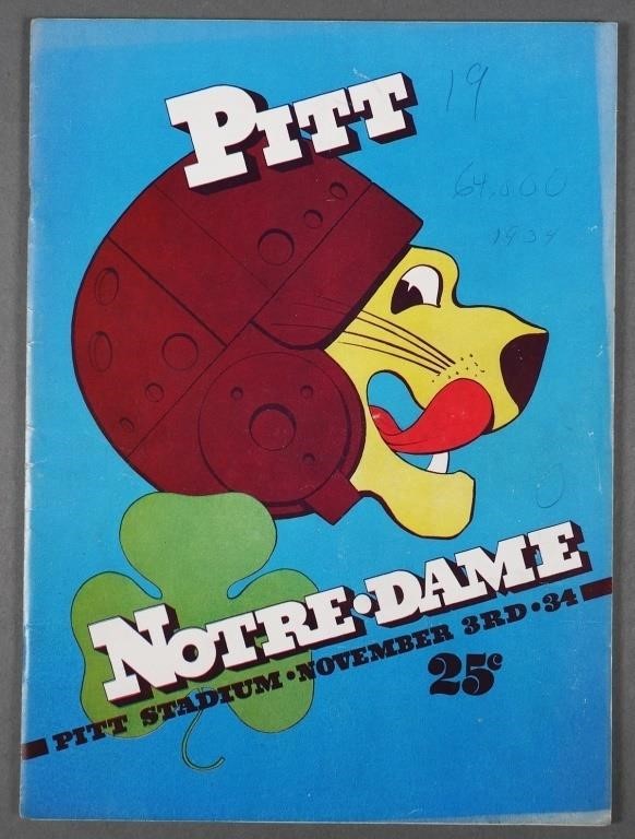1934 PITT VS NOTRE DAME FOOTBALL