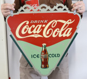 1935 COCA COLA TIN CUTOUT "DOU