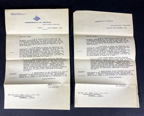 1935 LETTERS AUSTRALIA PRIME