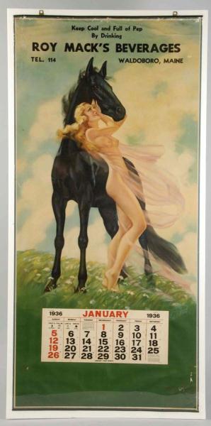 1936 Irene Patten Nude Calendar. 