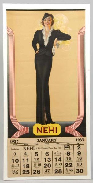 1937 Nehi Calendar By DeVorss. 