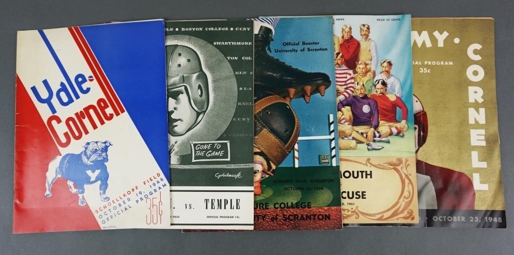 1938-1951 COLLEGE FOOTBALL PROGRAMS