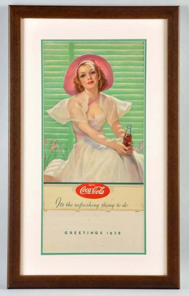 1938 Coca-Cola Calendar.  Nicely
