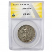 1938D WALKING LIBERTY 50 CENT