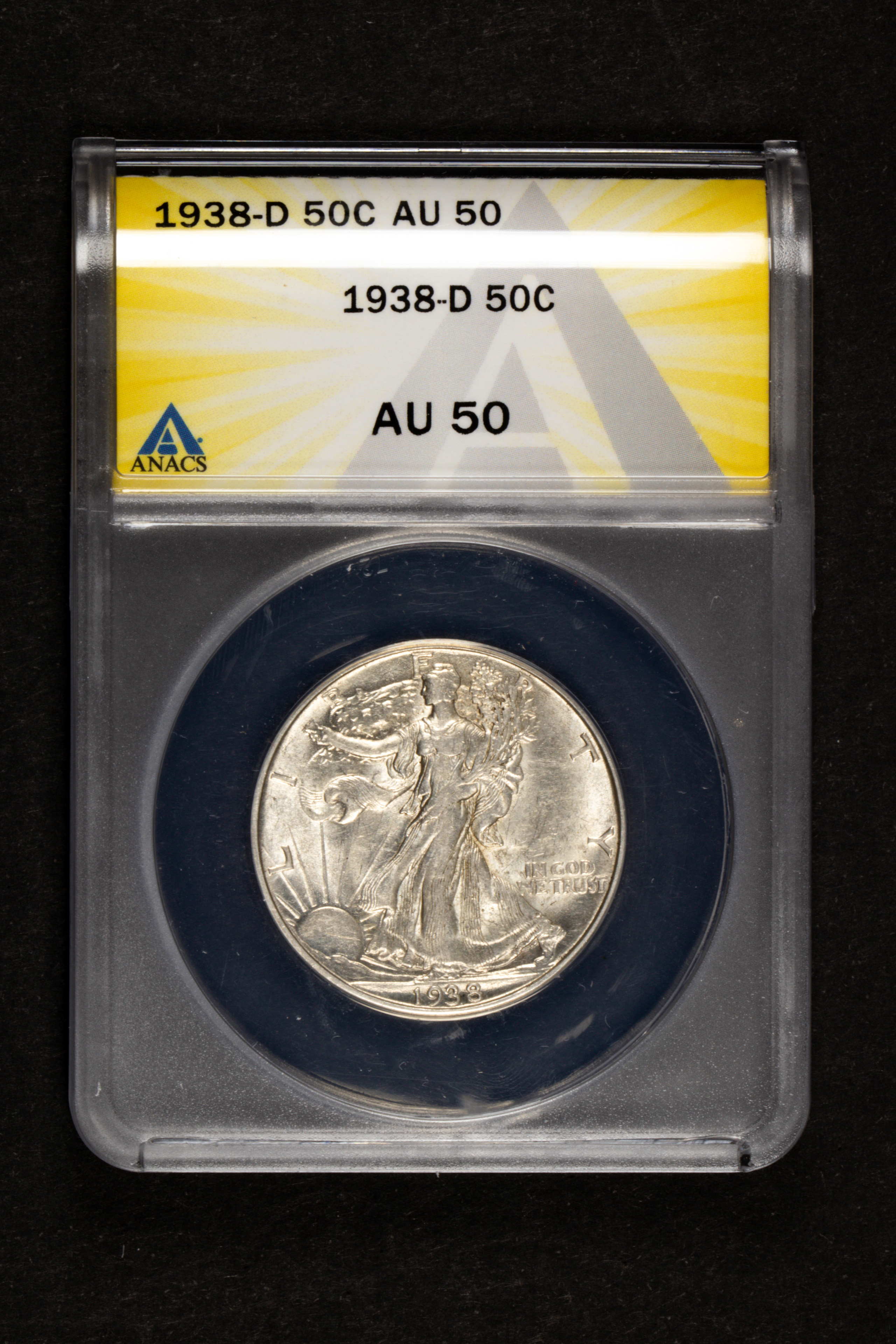 1938D WALKING LIBERTY HALF DOLLAR
