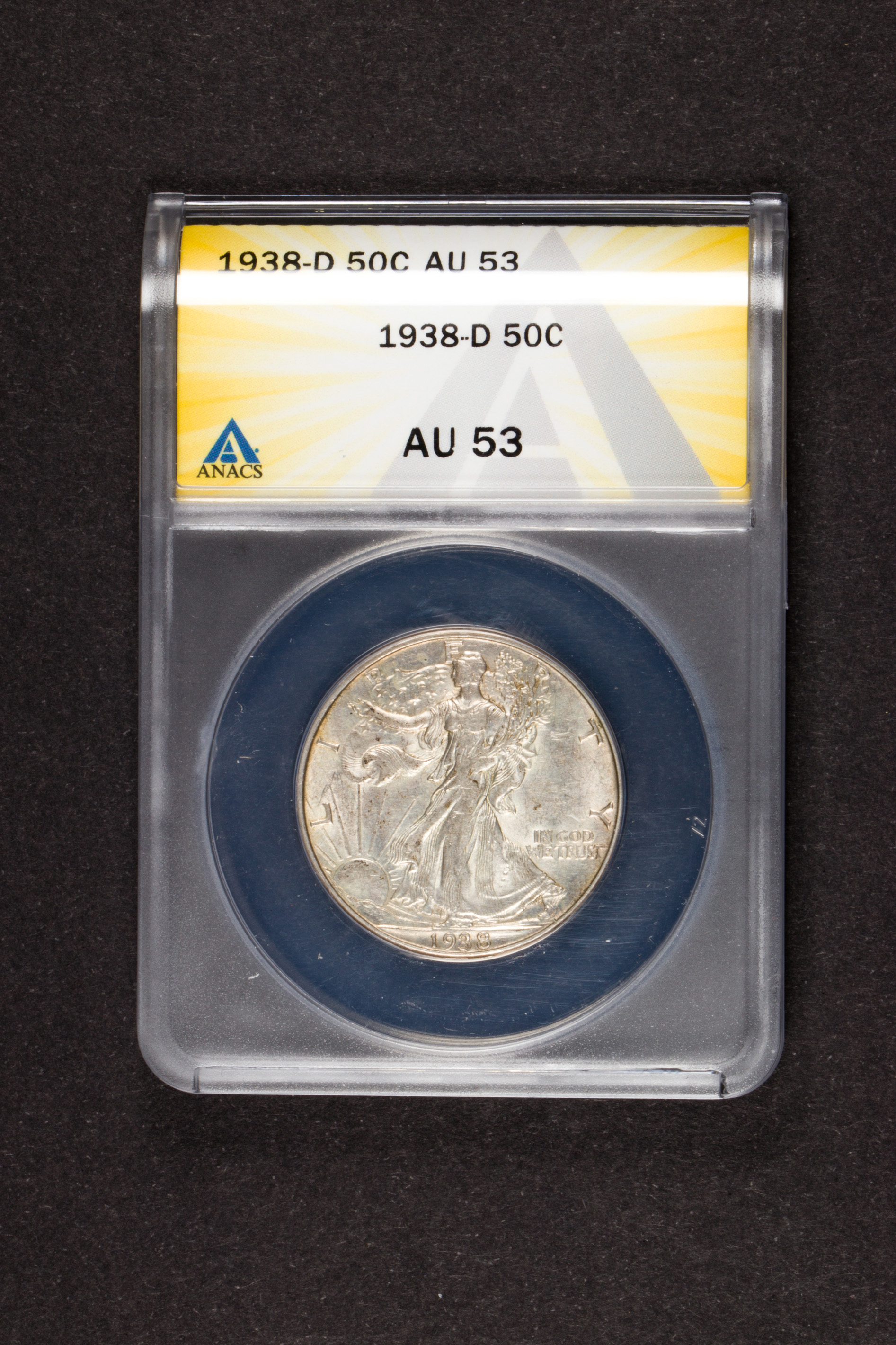 1938D WALKING LIBRARY HALF DOLLAR
