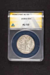 1938D WALKING LIBRARY HALF DOL