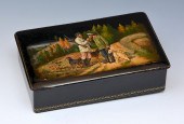 1939 RUSSIAN LACQURED BOX WITH