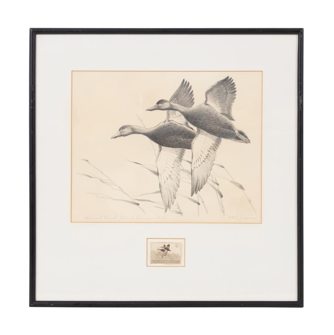 1940 FEDERAL DUCK STAMP PRINT AND