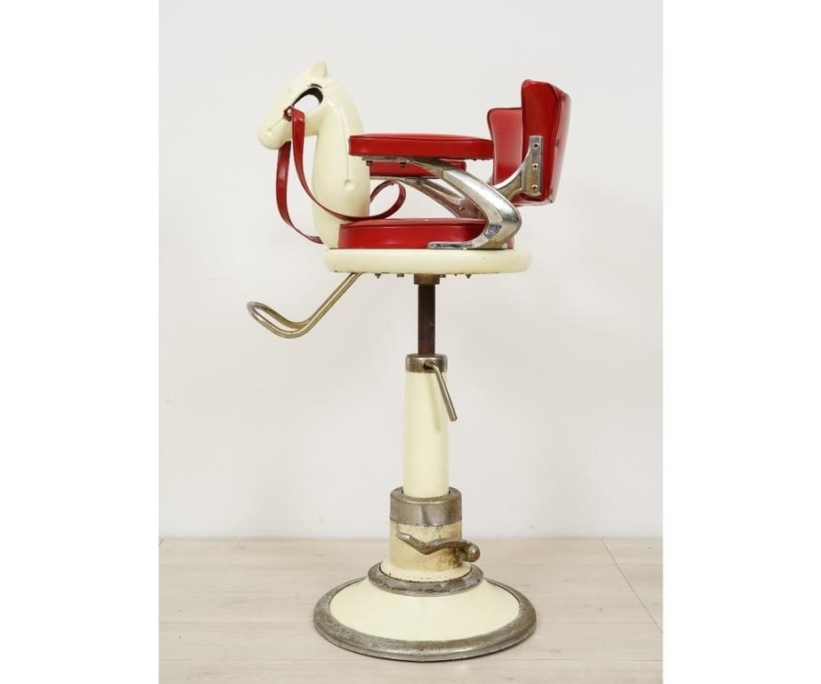 1940's Art Moderne porcelain coated