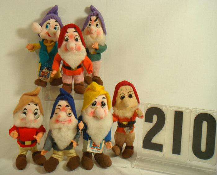 1940's Gund Tagged Dwarfs Plush Set
