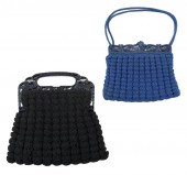 1940'S POPCORN CROCHETED PURSE
