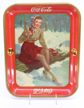 1941 COCA COLA SKATER GIRL TRA