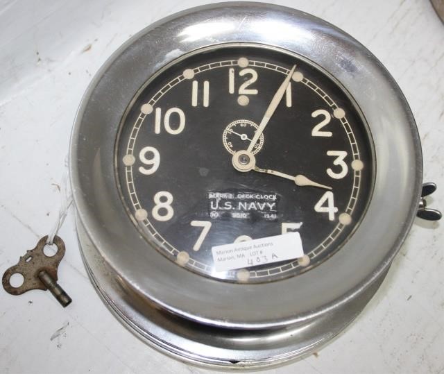1941 U.S. NAVY CLOCK, MARK I DESK