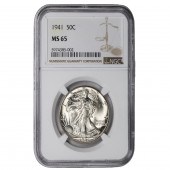 1941 WALKING LIBERTY 50 CENT N