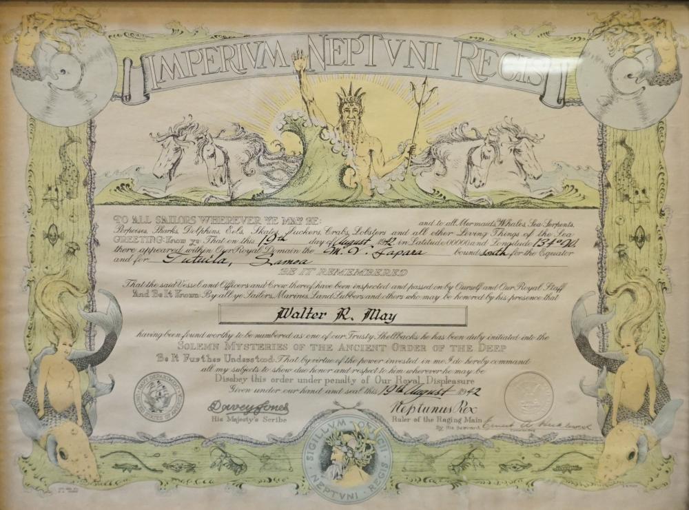 1942 CERTIFICATE OF INITIATION