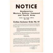 1942 JAPANESE INTERNMENT ORDER