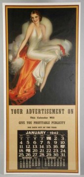 1942 Sales Sample Calendar. <b