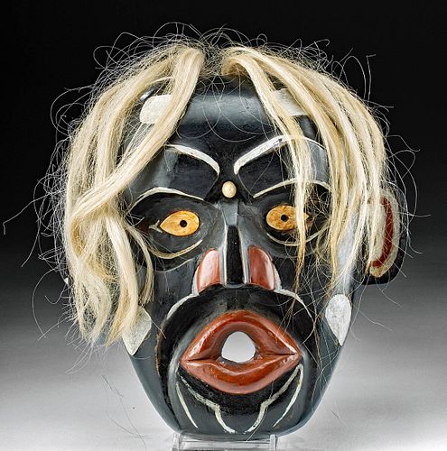 1947 HAIDA WOOD & IVORY DZUNUKWA