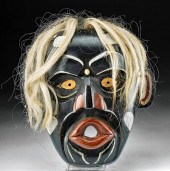1947 HAIDA WOOD & IVORY DZUNUK