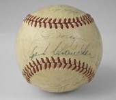 1947 TEAM SIGNED NEW YORK YANK