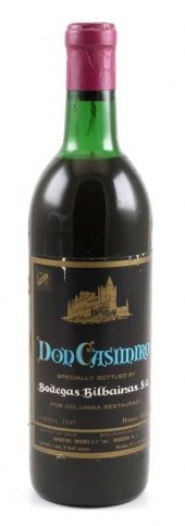 1947 WINE FOR COLUMBIA RESTAUR