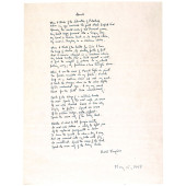 1948 KARL SHAPIRO SIGNED MANUS